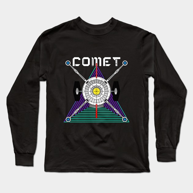 Spaceship Comet Long Sleeve T-Shirt by Breakpoint